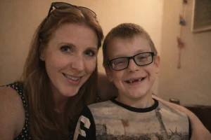 Angela Rayner and her Son