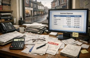 How did National Insurance and business rates changes affect a small high-street shop like this