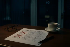 UK Bank Holidays in 2025 possibilities list