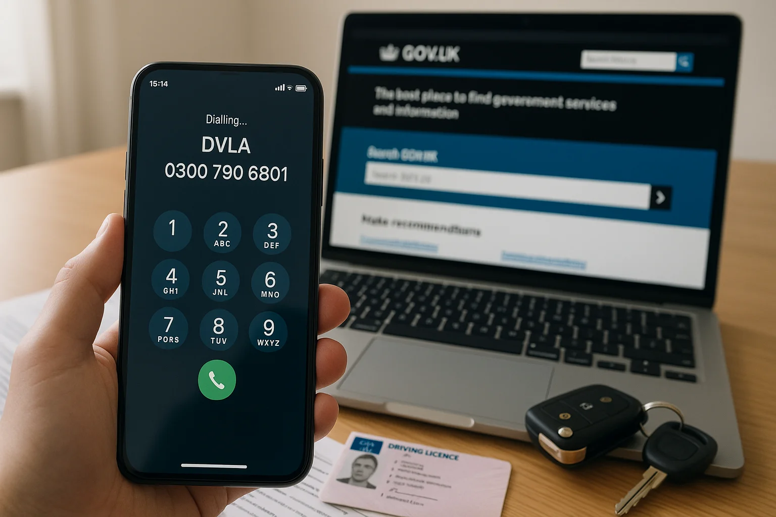 dvla contact number