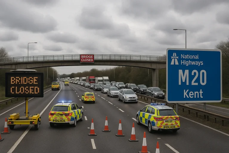 m20 kent vehicle bridge closure