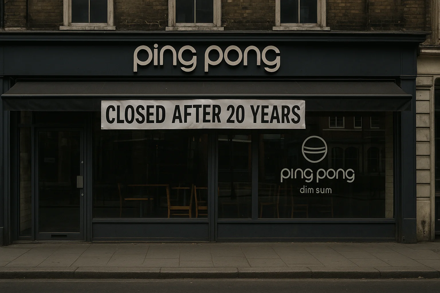 ping pong restaurant closures uk