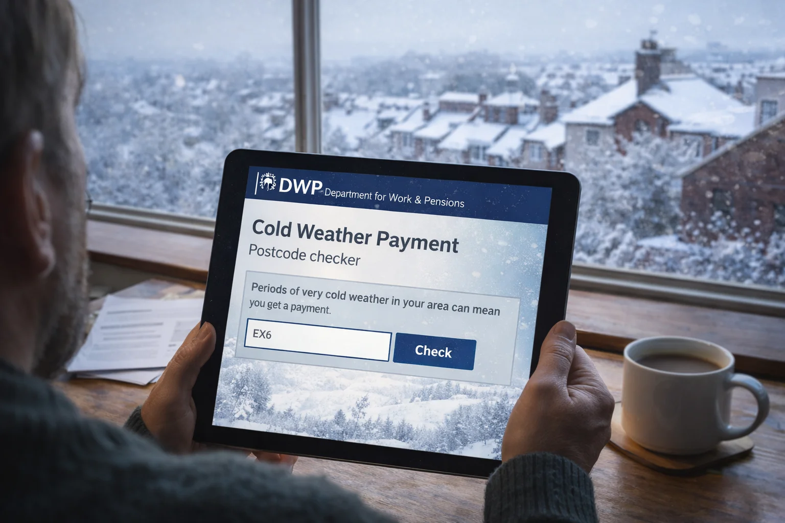 DWP Cold Weather Payments Areas