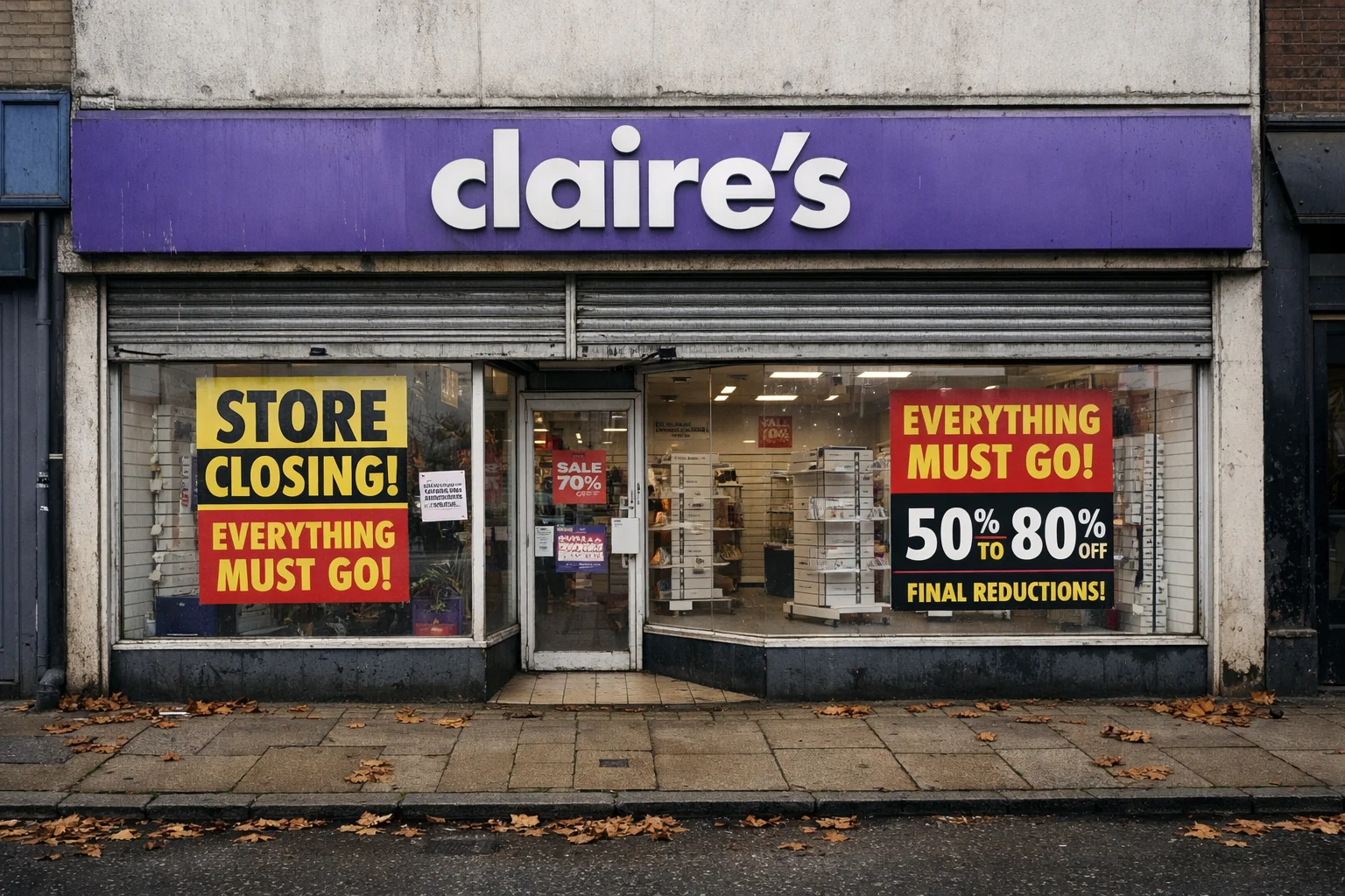 claire's accessories collapse