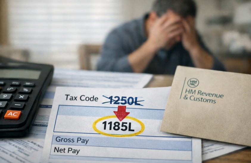 why has my tax code changed from 1250l to 1185l