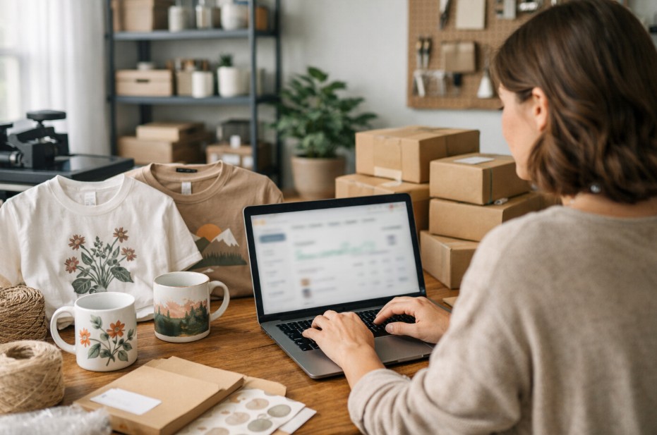 how to scale an etsy shop with print-on-demand