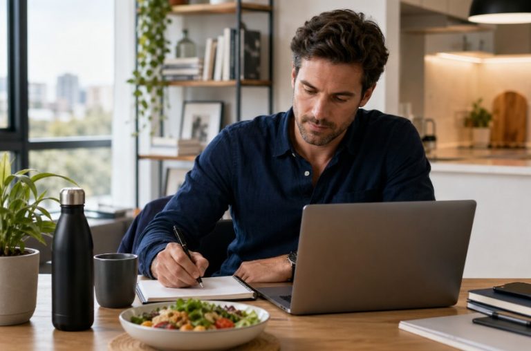 how do professionals balance work and health