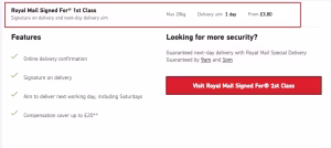 Parcel Prices